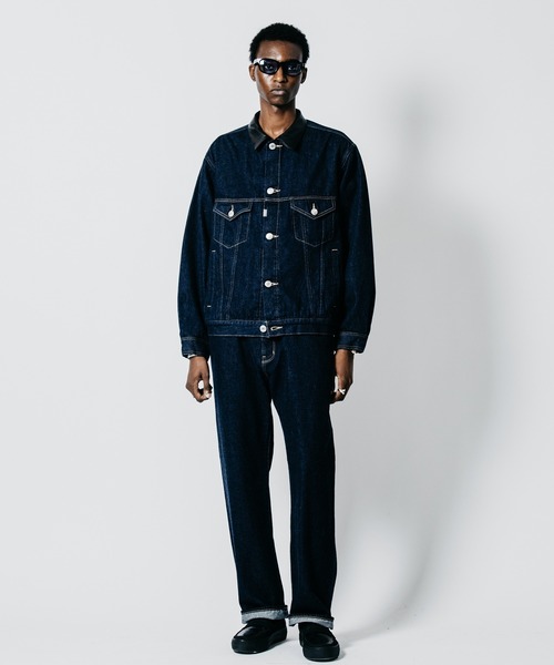 CRIMIE(クライミー)の「BRON FREE SELVEDGE ONE WASH DENIM TYPE III JACKET - INDIGO MADE IN JAPAN(デニムジャケット・メンズ・インディゴブルー・XXL/XL/L/M/S)」の4枚目の写真