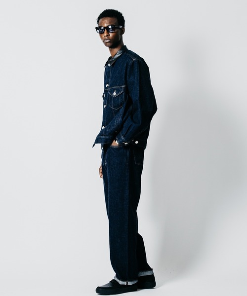 CRIMIE(クライミー)の「BRON FREE SELVEDGE ONE WASH DENIM TYPE III JACKET - INDIGO MADE IN JAPAN(デニムジャケット・メンズ・インディゴブルー・XXL/XL/L/M/S)」の5枚目の写真