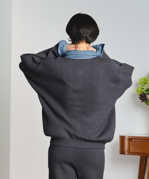 GENE HEAVENS(ジーンヘブンズ)の「GENE HEAVENS/KNIT x DENIM CARDIGAN(ニット/セーター・レディース・マスタード/グレー・ONE SIZE)」の20枚目の写真