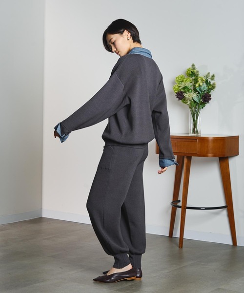 GENE HEAVENS(ジーンヘブンズ)の「GENE HEAVENS/KNIT x DENIM CARDIGAN(ニット/セーター・レディース・マスタード/グレー・ONE SIZE)」の22枚目の写真