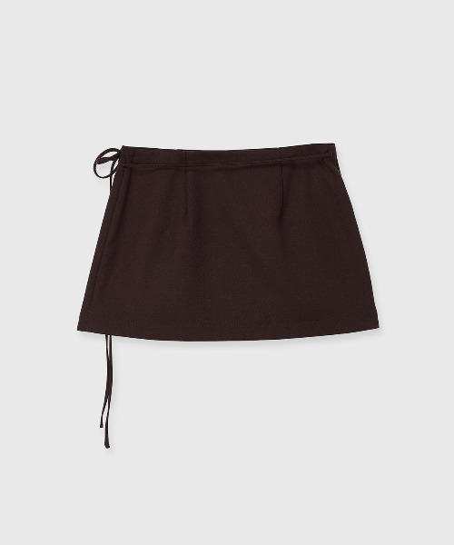 CREDONA(クレドナ)の「【THE C】ICHIGUN WRAP SKIRT/イチグンラップスカート(スカート・レディース・ブラック/ブラウン・FREE)」の16枚目の写真
