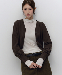 ウィメンズシアウールテンセルタートルネック長袖Tシャツ[アイボリー]