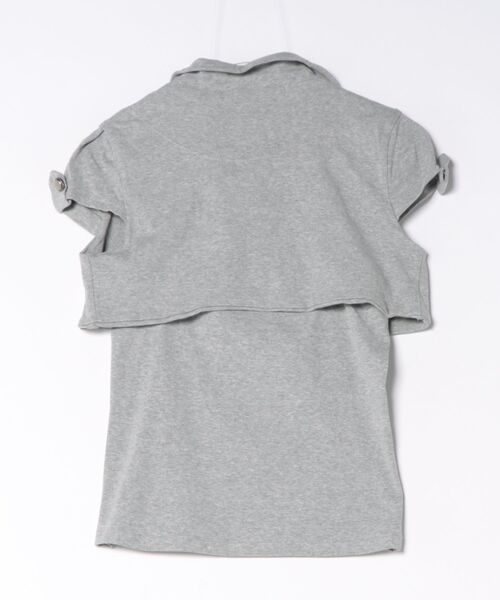 Ritzy(リッツィー)の「ナポレオンボタンツーピーストップス(その他トップス・レディース・グレー・S/L/M/XL)」の2枚目の写真