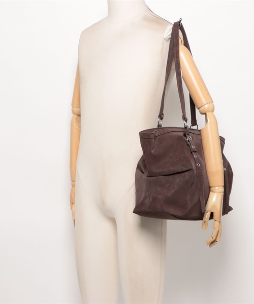 apres jour mignon(アプレジュールミニョン)の「【apresjour mignon×ARIAZ】ベルトデザイントートバッグ(トートバッグ・レディース・ダークブラウン/ブラック/アイボリー・ONESIZE)」の5枚目の写真
