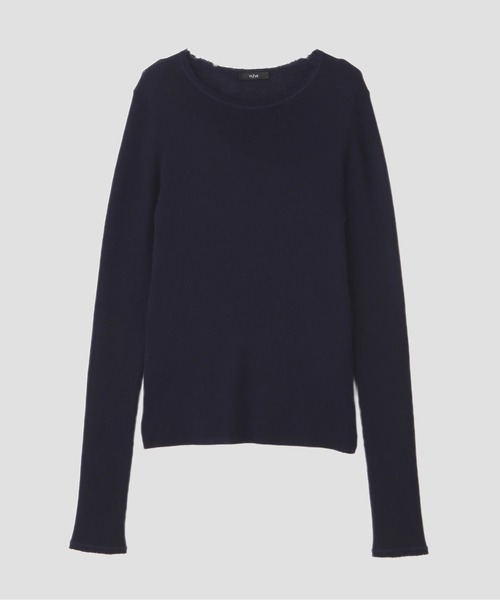 YLEVE(イレーヴ)の「YLEVE / CASHMERE SILK KNIT PULL OVER(ニット/セーター・レディース・ブラック/グレー・1)」の4枚目の写真