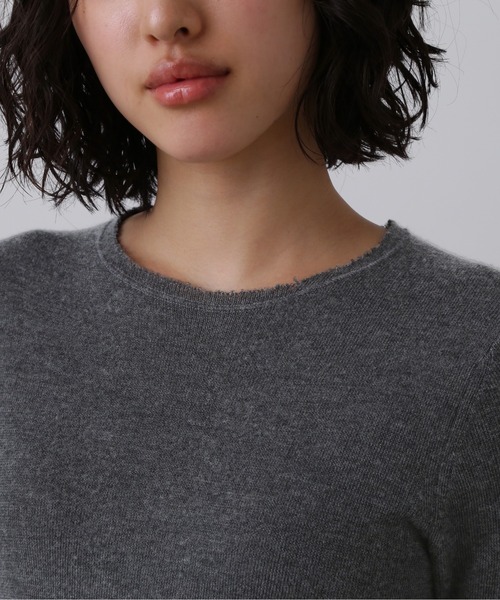 YLEVE(イレーヴ)の「YLEVE / CASHMERE SILK KNIT PULL OVER(ニット/セーター・レディース・ブラック/グレー・1)」の15枚目の写真