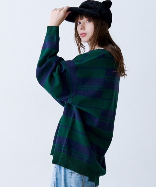 SeeSew(シーソー)の「【UNISEX】BORDER KNIT POLO/ボーダーニットポロシャツ(ポロシャツ・メンズ・イエロー/ネイビー・L/M)」の18枚目の写真