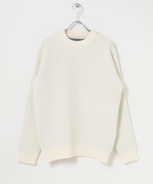 ITEMS URBANRESEARCH(アイテムズ アーバンリサーチ)の「Wフェイス シェニール クルーネック ニット(ニット/セーター・メンズ・グレー系その他/その他1/ブルー系その他/ホワイト系その他・LARGE/MEDIUM)」の9枚目の写真