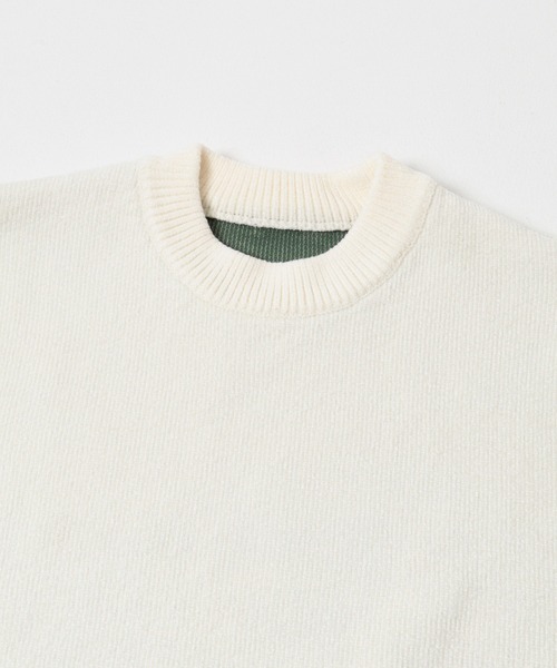 ITEMS URBANRESEARCH(アイテムズ アーバンリサーチ)の「Wフェイス シェニール クルーネック ニット(ニット/セーター・メンズ・グレー系その他/その他1/ブルー系その他/ホワイト系その他・LARGE/MEDIUM)」の10枚目の写真