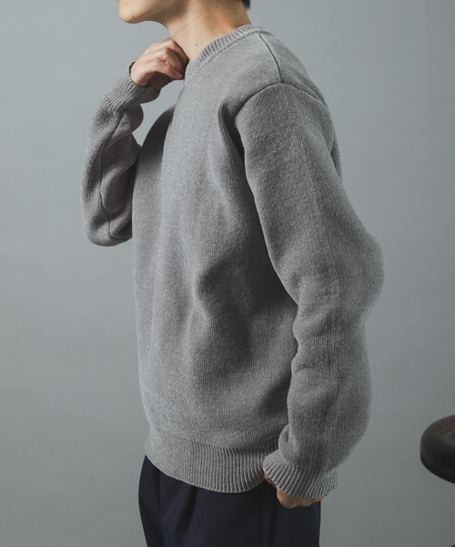 ITEMS URBANRESEARCH(アイテムズ アーバンリサーチ)の「Wフェイス シェニール クルーネック ニット(ニット/セーター・メンズ・グレー系その他/その他1/ブルー系その他/ホワイト系その他・LARGE/MEDIUM)」の18枚目の写真