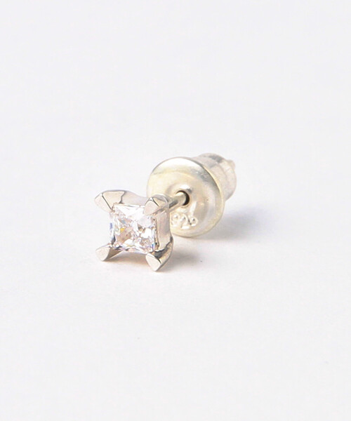 BEAUTY&YOUTH UNITED ARROWS(ビューティアンドユースユナイテッドアローズ)の「BY キュービック ジルコニア ピアス(ピアス(片耳用))」|シルバー