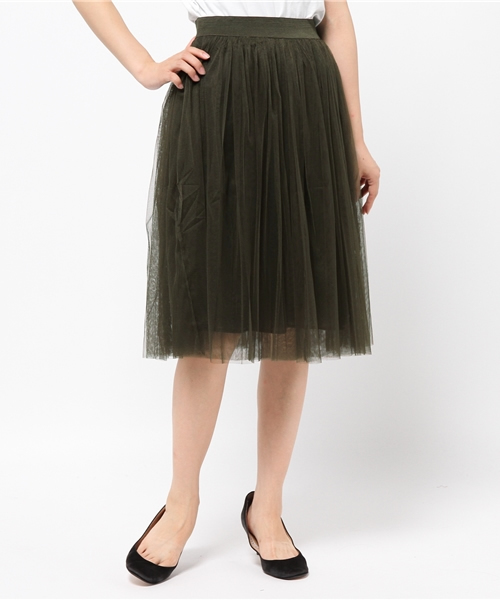 coca（coca）（コカ）の「ふんわりチュールスカート（スカート・レディース・グレー/ネイビー/アイボリー/ブラック/カーキ/ライトグレー・ONESIZE/ONE SIZE）」の21枚目の写真