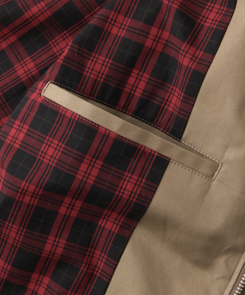 URBAN RESEARCH(アーバンリサーチ)の「UR H/Cハリントンジャケット(ブルゾン・メンズ・ブラック/ベージュ・MEDIUM/LARGE/SMALL)」の7枚目の写真