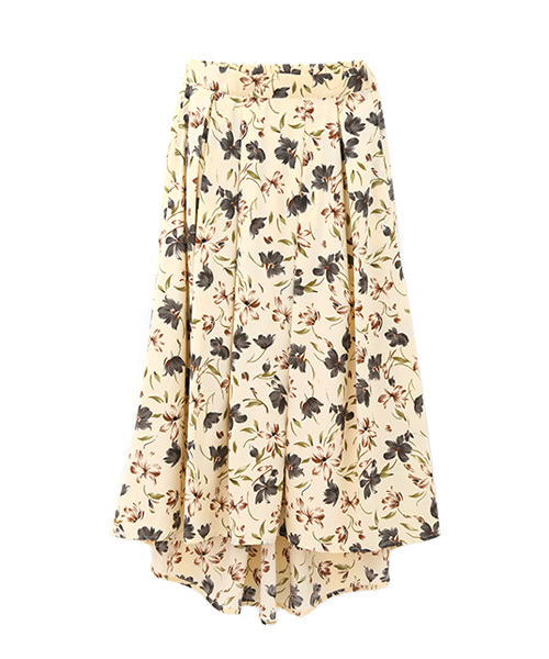 Luz Llena (philter)(ラズレナ フィルター)の「花柄フレアロングスカート(スカート・レディース・ネイビー/アイボリー・MEDIUM)」の13枚目の写真