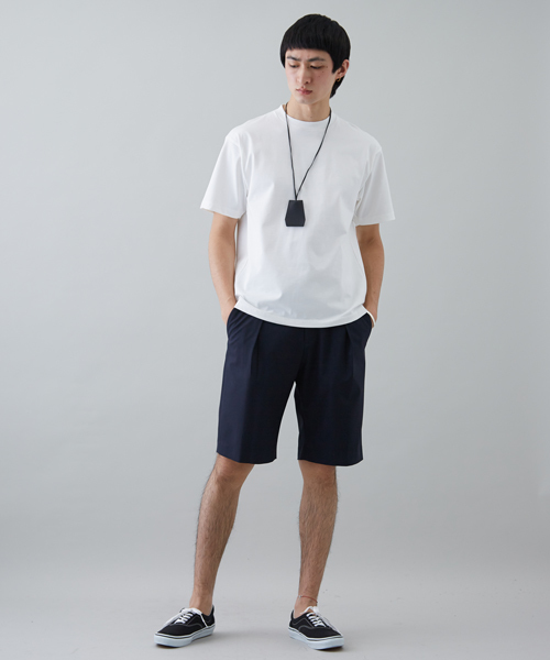 STUDIOUS(ステュディオス)の「ペルヴィアンUネックT(Tシャツ/カットソー・メンズ・ブラック/オフホワイト/ブラウン/ライトグリーン/ブルー・2/1/3)」の7枚目の写真