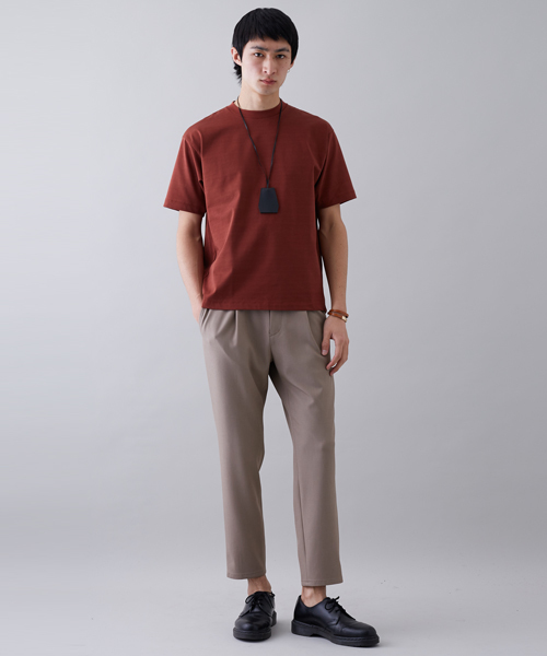 STUDIOUS(ステュディオス)の「ペルヴィアンUネックT(Tシャツ/カットソー・メンズ・ブラック/オフホワイト/ブラウン/ライトグリーン/ブルー・2/1/3)」の10枚目の写真