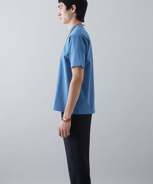 STUDIOUS(ステュディオス)の「ペルヴィアンUネックT(Tシャツ/カットソー・メンズ・ブラック/オフホワイト/ブラウン/ライトグリーン/ブルー・2/1/3)」の22枚目の写真