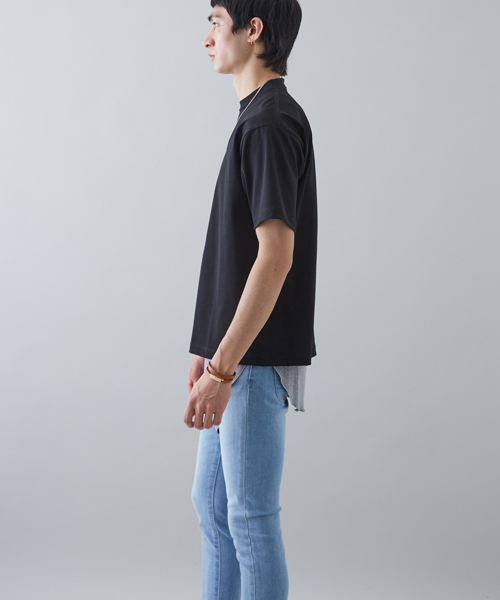 STUDIOUS(ステュディオス)の「ペルヴィアンUネックT(Tシャツ/カットソー・メンズ・ブラック/オフホワイト/ブラウン/ライトグリーン/ブルー・2/1/3)」の19枚目の写真