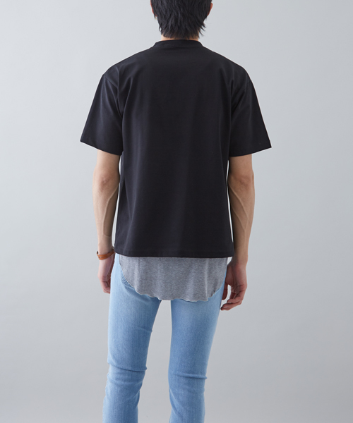 STUDIOUS(ステュディオス)の「ペルヴィアンUネックT(Tシャツ/カットソー・メンズ・ブラック/オフホワイト/ブラウン/ライトグリーン/ブルー・2/1/3)」の20枚目の写真