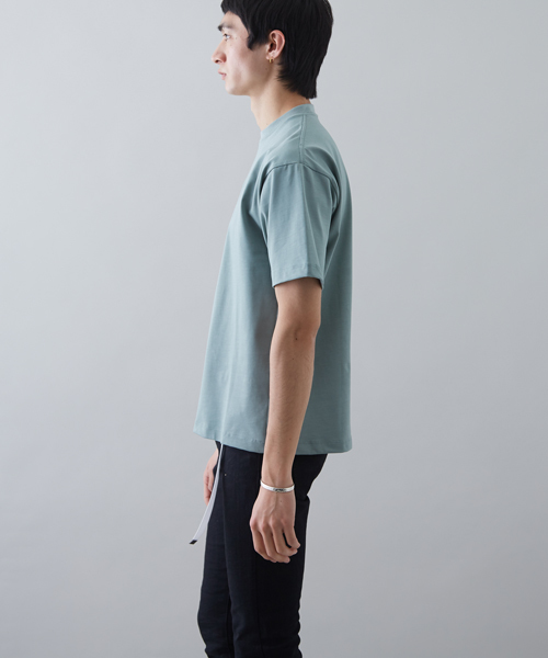 STUDIOUS(ステュディオス)の「ペルヴィアンUネックT(Tシャツ/カットソー・メンズ・ブラック/オフホワイト/ブラウン/ライトグリーン/ブルー・2/1/3)」の14枚目の写真