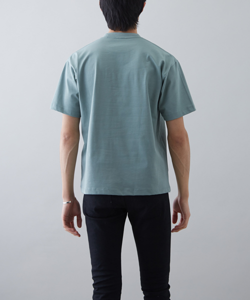 STUDIOUS(ステュディオス)の「ペルヴィアンUネックT(Tシャツ/カットソー・メンズ・ブラック/オフホワイト/ブラウン/ライトグリーン/ブルー・2/1/3)」の15枚目の写真