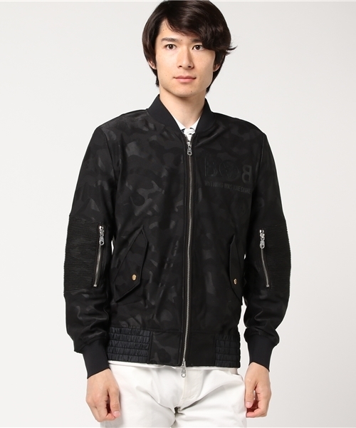MARK&LONA BLACK BOX(マークアンドロナ ブラックボックス)の「Pavilion Jersey Tops(ブルゾン・メンズ・ホワイト/ブラック/グレー・LARGE/MEDIUM)」の3枚目の写真
