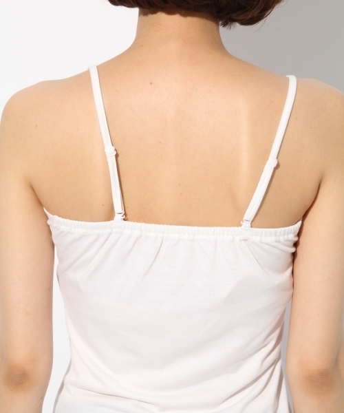 LOWRYS FARM（ローリーズファーム）の「★セットアイテム★ドットチュール＆キャミソール　764406 （Tシャツ/カットソー・レディース・オフホワイト/ベージュ/ブラック・MEDIUM/LARGE）」の11枚目の写真