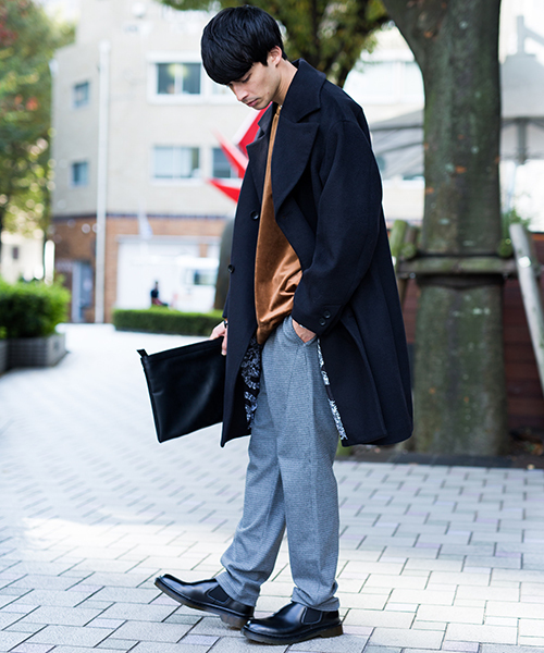 NUMBER (N)INE(ナンバーナイン)の「【NUMBER (N)INE】≪STUDIOUS限定≫別注ブラッシュドメルトンオーバーコート(チェスターコート・メンズ・ブラック/グレー/ネイビー・1/2/3)」の17枚目の写真