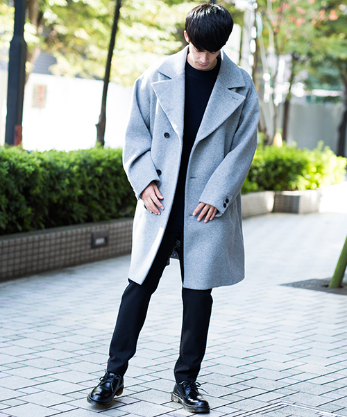 NUMBER (N)INE(ナンバーナイン)の「【NUMBER (N)INE】≪STUDIOUS限定≫別注ブラッシュドメルトンオーバーコート(チェスターコート・メンズ・ブラック/グレー/ネイビー・1/2/3)」の16枚目の写真