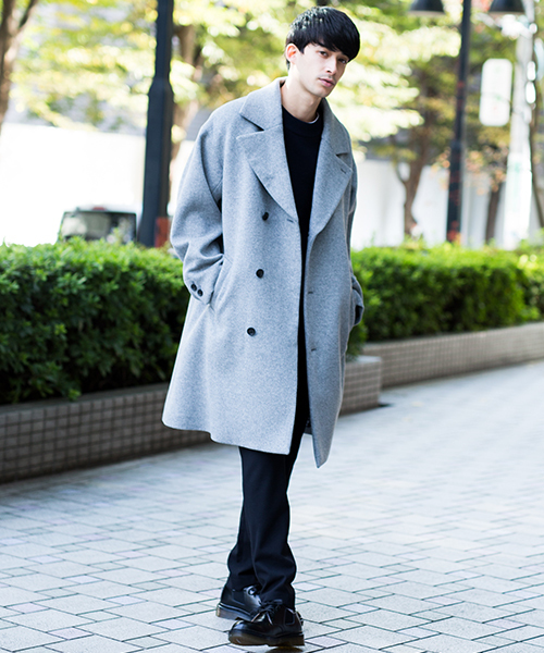 NUMBER (N)INE(ナンバーナイン)の「【NUMBER (N)INE】≪STUDIOUS限定≫別注ブラッシュドメルトンオーバーコート(チェスターコート・メンズ・ブラック/グレー/ネイビー・1/2/3)」の15枚目の写真