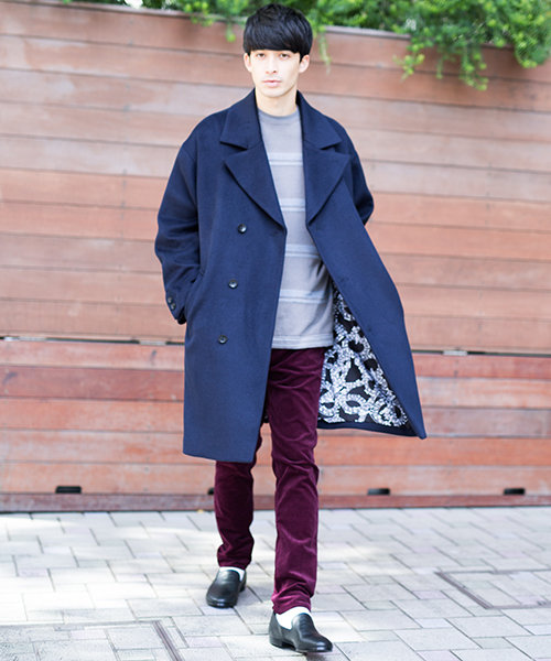 NUMBER (N)INE(ナンバーナイン)の「【NUMBER (N)INE】≪STUDIOUS限定≫別注ブラッシュドメルトンオーバーコート(チェスターコート・メンズ・ブラック/グレー/ネイビー・1/2/3)」の13枚目の写真