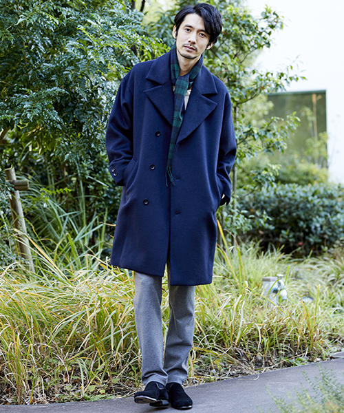 NUMBER (N)INE(ナンバーナイン)の「【NUMBER (N)INE】≪STUDIOUS限定≫別注ブラッシュドメルトンオーバーコート(チェスターコート・メンズ・ブラック/グレー/ネイビー・1/2/3)」の18枚目の写真