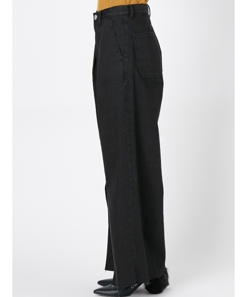 MURUA（ムルーア）の「ワイドラッパDENIMパンツ（デニムパンツ・レディース・ブラック/ブルー・1/2）」の15枚目の写真