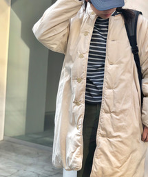 GREEN BOWL | GREEN BOWL No-collar Liner Long Jacket/グリーンボウルノーカラーライナーロングコート(ノーカラージャケット)