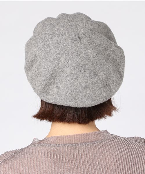 WEGO（ウィゴー）の「WEGO/ウールベレー帽（ハンチング/ベレー帽・レディース・ブラック/ベージュ/グレー/ワイン・FREE）」の5枚目の写真
