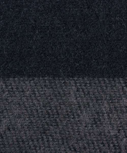 ８(eight)（エイト）の「裾ライン ポンチョ 大判 ストール（ポンチョ・メンズ・ブラック/ネイビー/グレー・FREE）」の10枚目の写真