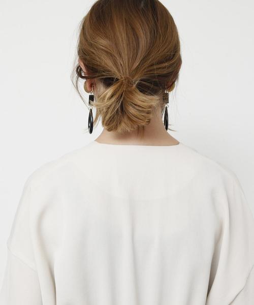 Liesse（リエス）の「ベルト付きワンピースコート（ワンピース・レディース・ブルー/タン/ライトベージュ・FREE）」の6枚目の写真