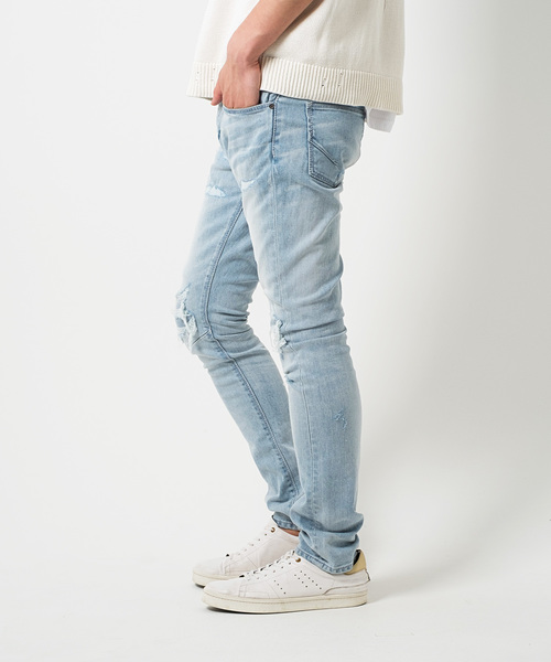 GOSTAR DE FUGA（ゴスタール ジフーガ）の「リメイク加工ストレッチデニムパンツ（デニムパンツ・メンズ・ブルー系その他2/ブルー系その他・L/S/M）」の5枚目の写真