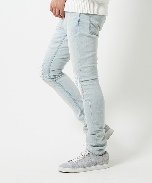 GOSTAR DE FUGA（ゴスタール ジフーガ）の「リメイク加工ストレッチデニムパンツ（デニムパンツ・メンズ・ブルー系その他2/ブルー系その他・L/S/M）」の8枚目の写真