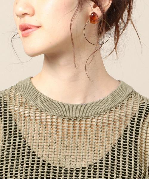 BEAUTY&YOUTH UNITED ARROWS（ビューティーアンドユースユナイテッドアローズ）の「BY コットンメッシュバックスリットノースリーブワンピース о（ワンピース・レディース・ベージュ/オリーブ・FREE）」の18枚目の写真