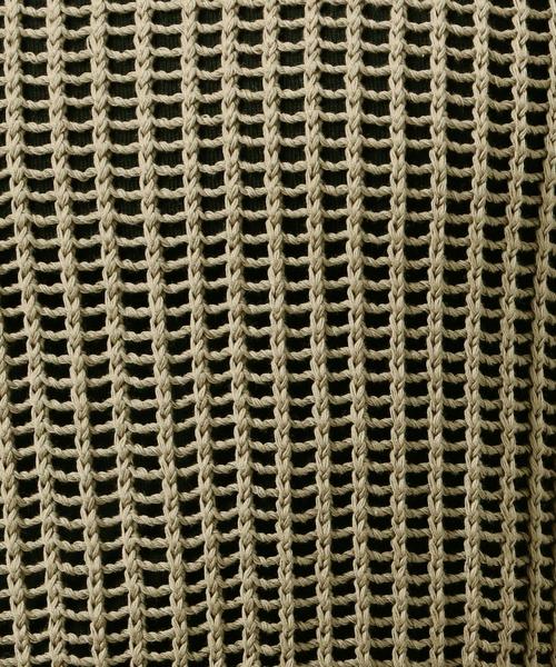 BEAUTY&YOUTH UNITED ARROWS（ビューティーアンドユースユナイテッドアローズ）の「BY コットンメッシュバックスリットノースリーブワンピース о（ワンピース・レディース・ベージュ/オリーブ・FREE）」の7枚目の写真