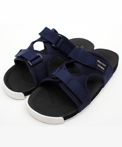 8(eight)(エイト)の「PUレザースポーツサンダル(サンダル・メンズ・ブラック/ネイビー/グレー・SMALL/MEDIUM/LARGE/X-LARGE)」の1枚目の写真