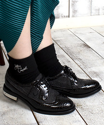 Jeffrey Campbell | ウィングチッププレートヒールシューズ(ローファー)