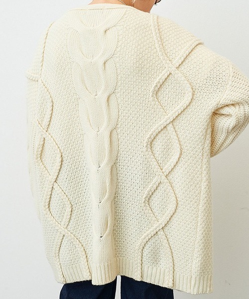 CLANE（クラネ）の「3D CABLE KNIT CARDIGAN（カーディガン