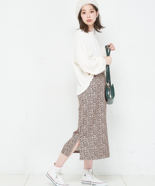 natural couture（ナチュラルクチュール）の「ちびロゴ刺繍入りワッフルロンT（Tシャツ/カットソー・レディース・ブラック/アイボリー/トップグレー/ピンク系その他・FREE）」の5枚目の写真