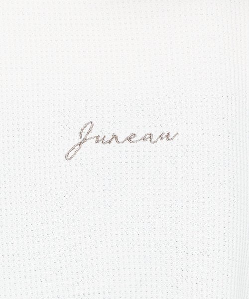 natural couture（ナチュラルクチュール）の「ちびロゴ刺繍入りワッフルロンT（Tシャツ/カットソー・レディース・ブラック/アイボリー/トップグレー/ピンク系その他・FREE）」の8枚目の写真