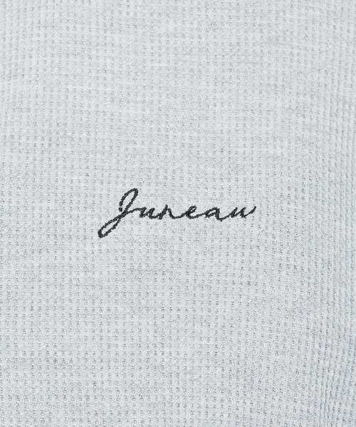 natural couture（ナチュラルクチュール）の「ちびロゴ刺繍入りワッフルロンT（Tシャツ/カットソー・レディース・ブラック/アイボリー/トップグレー/ピンク系その他・FREE）」の16枚目の写真