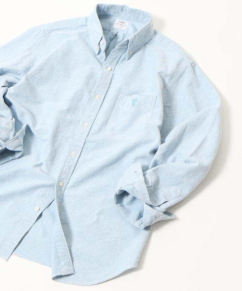 coen（コーエン）の「起毛オックスフォードボタンダウンシャツ（シャツ/ブラウス・メンズ・コバルトブルー/パープル/ホワイト/レッド・X-LARGE/LARGE/MEDIUM/SMALL）」の3枚目の写真