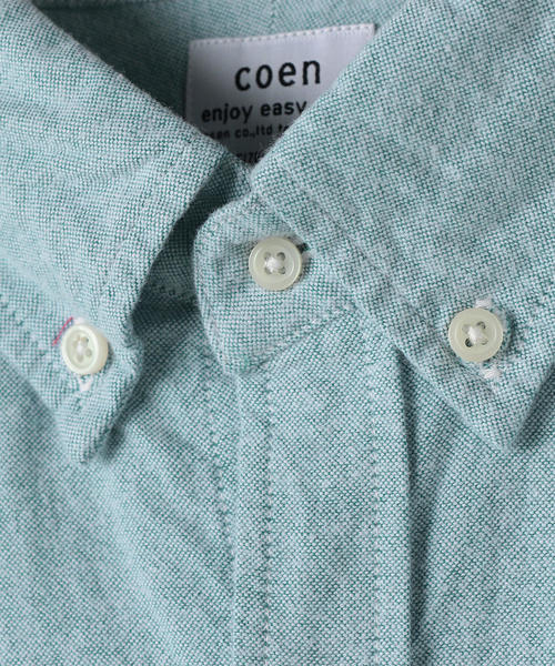 coen（コーエン）の「起毛オックスフォードボタンダウンシャツ（シャツ/ブラウス・メンズ・コバルトブルー/パープル/ホワイト/レッド・X-LARGE/LARGE/MEDIUM/SMALL）」の7枚目の写真