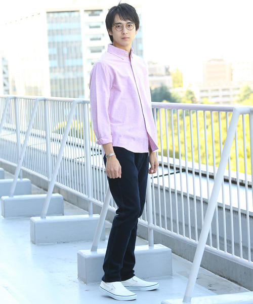 coen（コーエン）の「起毛オックスフォードボタンダウンシャツ（シャツ/ブラウス・メンズ・コバルトブルー/パープル/ホワイト/レッド・X-LARGE/LARGE/MEDIUM/SMALL）」の18枚目の写真